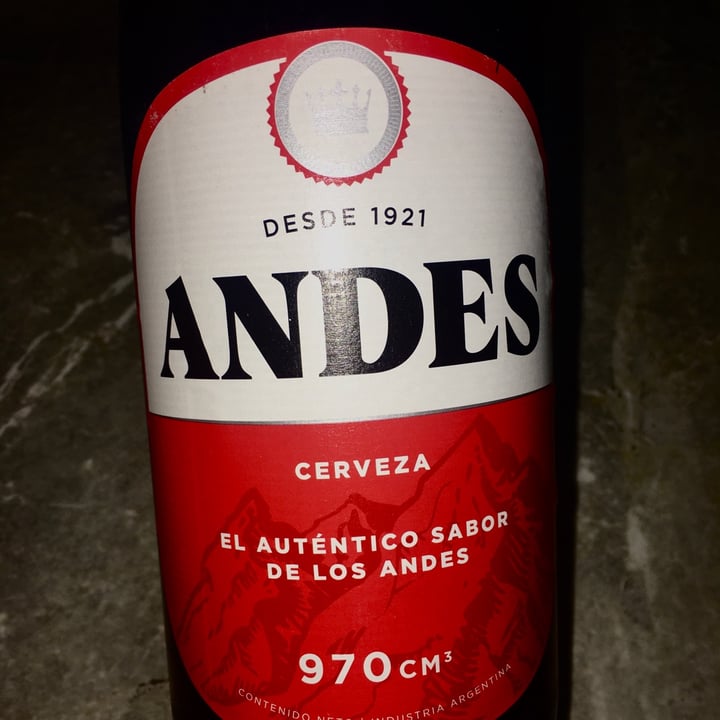photo of Andes Cerveza shared by @casasoto on  03 Jan 2021 - review