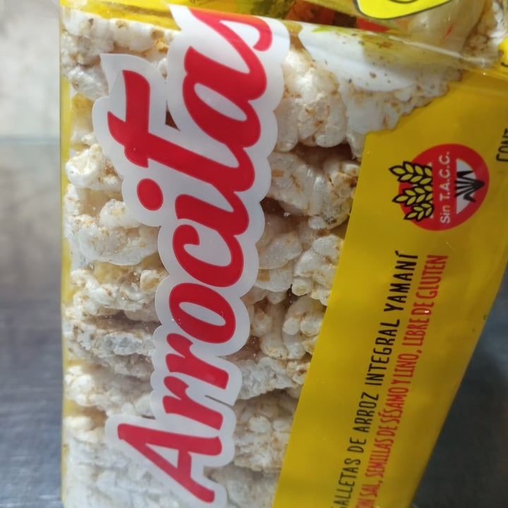 photo of Arrocitas Galletas de Arroz Integral Yamani con Sal, Semillas de Sesamo y Lino shared by @nadd on  24 Feb 2021 - review