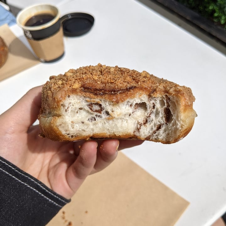 photo of Crosstown Marylebone - Vegan Doughnuts & Coffee Almond Butter Cinnamon Scroll shared by @katchan on  22 May 2022 - review