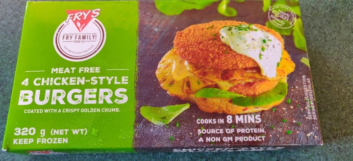 photo of Fry's Family Food Chicken-Style Burgers shared by @excowboy on  25 Mar 2020 - review