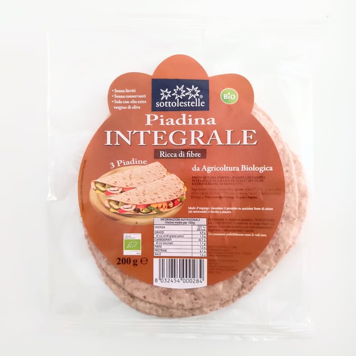 photo of Sottolestelle Piadina Integrale shared by @giusvisions on  18 Jan 2022 - review