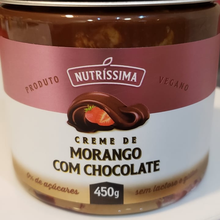 review photo of Creme de morango e chocolate Nutrissima Creme de morango e chocolate Nutrissima shared by @nataliabiagioni on 13 May 2022 - review