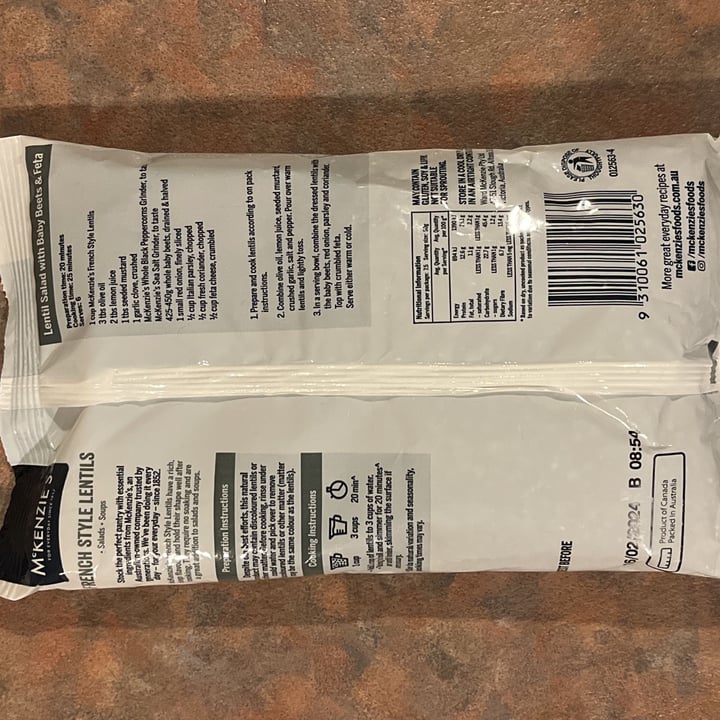 review photo of McKenzie's French Style Lentils shared by @marco- on 03 Aug 2022 - review