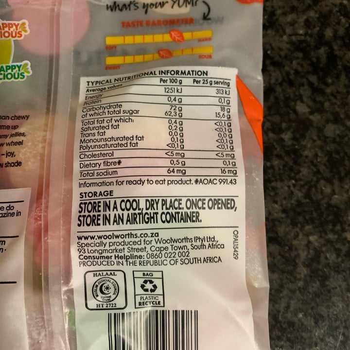 photo of Woolworths Food Happy Licious Fruit Flavoured shared by @niroshap on  05 Dec 2021 - review