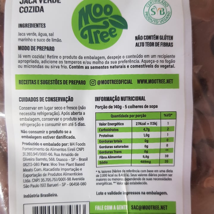 photo of MooTree Carne Vegetal - Jaca Verde shared by @tatigea on  25 Jul 2022 - review