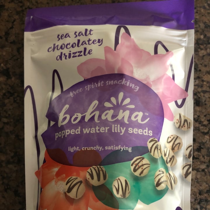 photo of Bohana Sea salt chocolatey drizzle popped water lily seeds shared by @karenasp on  03 May 2021 - review