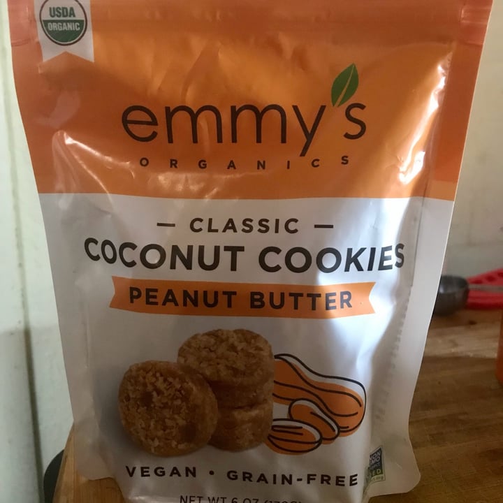 photo of emmy's organics Coconut Cookies Peanut Butter shared by @missannethropi on  25 Mar 2022 - review