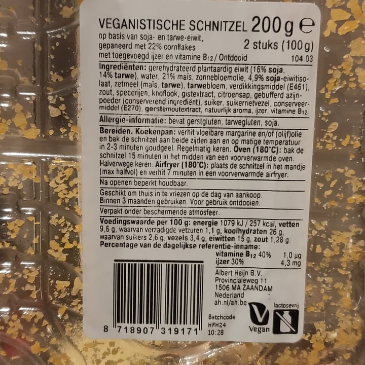 photo of Albert Heijn Krokante Schnitzel shared by @milvi4ka on  03 Mar 2022 - review