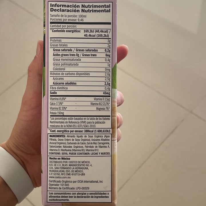 review photo of Kirkland Signature Bebida de soya orgánica original shared by @bmkaren on 28 Sep 2021 - review