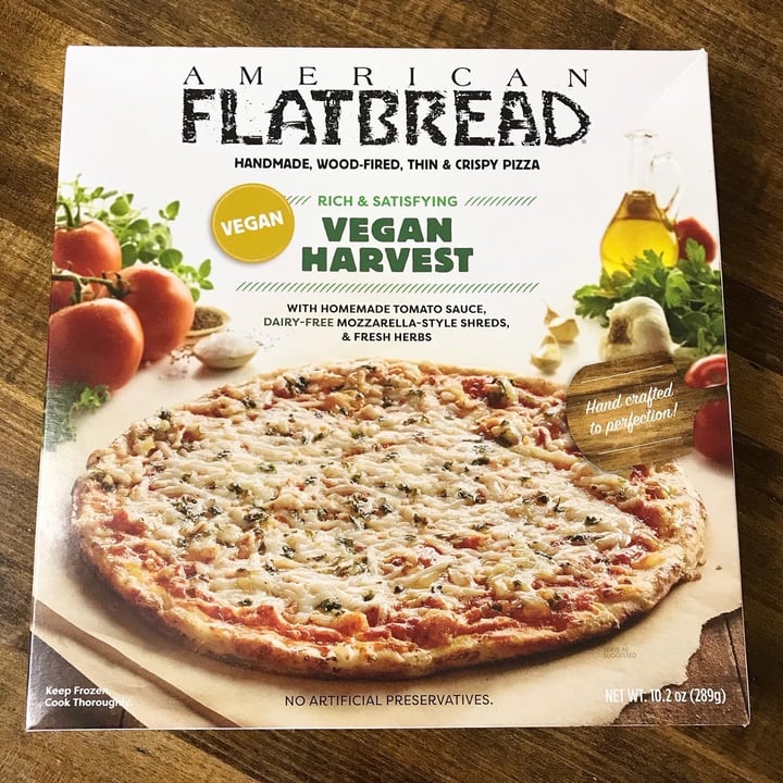 photo of American Flatbread Vegan Harvest Pizza shared by @broccolirobe on  29 Jun 2020 - review