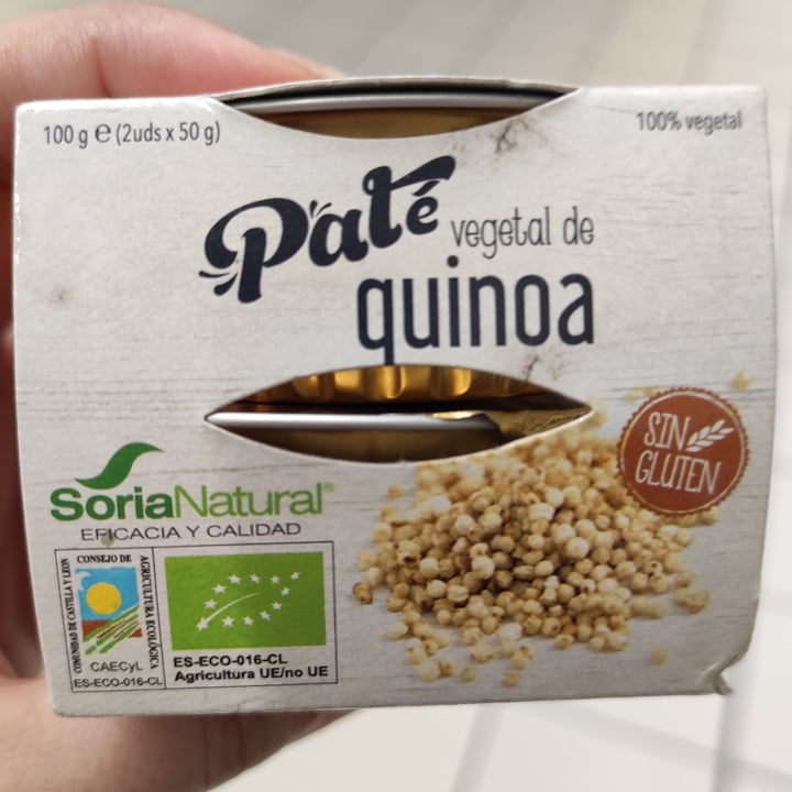 photo of Soria Natural Paté de quinoa shared by @crispichispi on  28 Dec 2020 - review