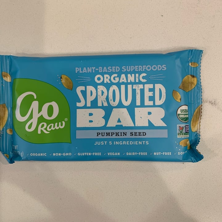 photo of Go Raw Pumpkin Seed Sprouted Bar shared by @robrob on  14 Dec 2021 - review