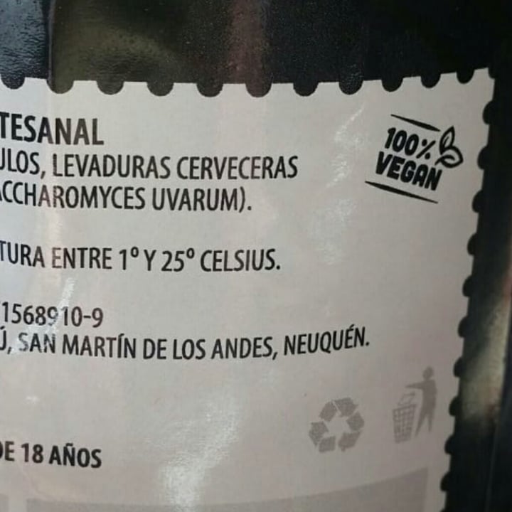 photo of Cerveza 8370 Ceeveza artesanal shared by @smavegan on  17 Jan 2021 - review