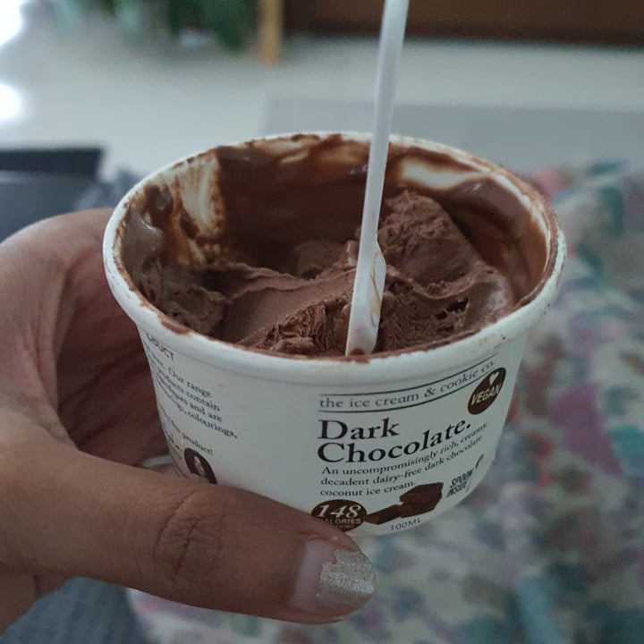 photo of The Ice Cream & Cookie Co Vegan Dark Chocolate Ice Cream shared by @sandra2021 on  12 Sep 2021 - review