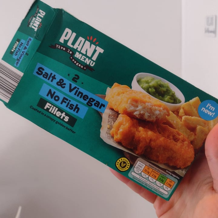 photo of Plant Menu Salt & Vinegar No Fish Fillets shared by @thedappervegan on  03 Mar 2022 - review