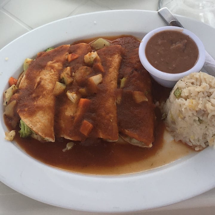 review photo of Skyreef Beach Club Cozumel Entomatadas rellenas de verdura al vapor shared by @gatitahada on 19 Sep 2021 - review