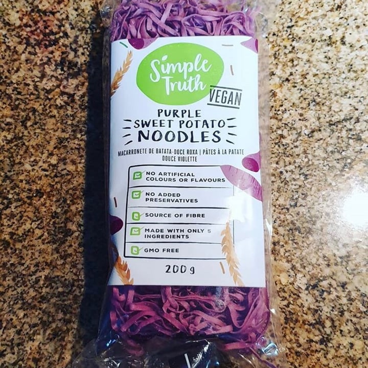 photo of Simple Truth Purple sweet potato noodles shared by @plantpoweredpayalla on  08 Oct 2020 - review