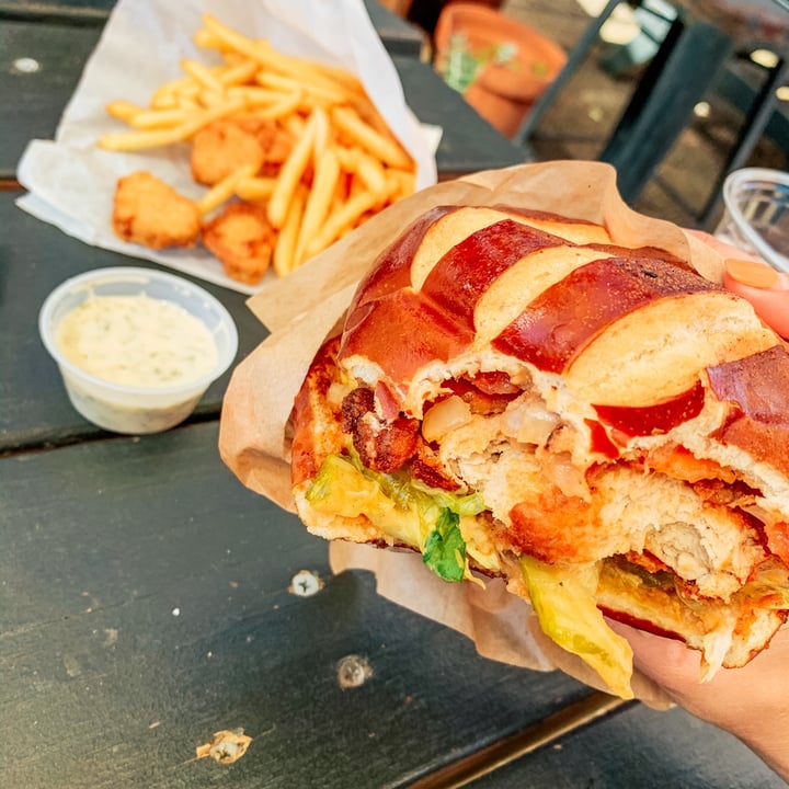 photo of Nom Burgers Nashville Hot "Chicken" Sandwich shared by @milinda-h on  02 Nov 2020 - review