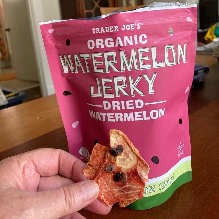 photo of Trader Joe's Organic Watermelon Jerky shared by @terryberrybee on  27 May 2022 - review