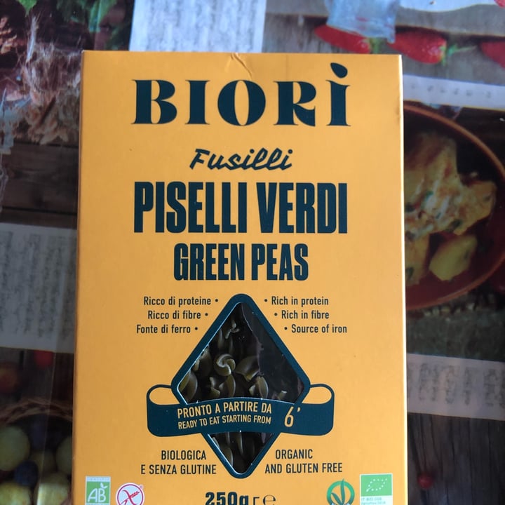 photo of Biori Biorì Fusilli Di Farina Di Piselli Verdi Bio shared by @pveg on  29 Sep 2022 - review