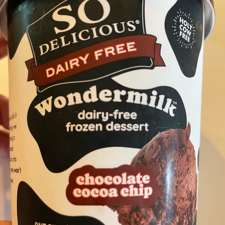 photo of So Delicious Dairy Free Chocolate Cocoa Chip Wondermilk shared by @kacy on  31 May 2022 - review