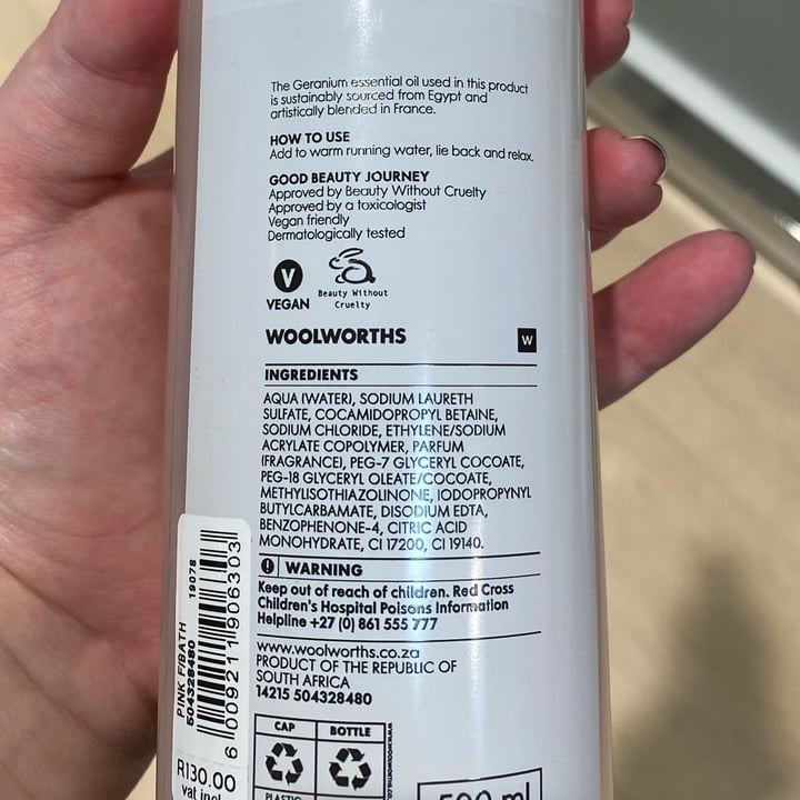 review photo of Belle Maison Geranium bath foam shared by @lillywood86 on 30 Sep 2021 - review