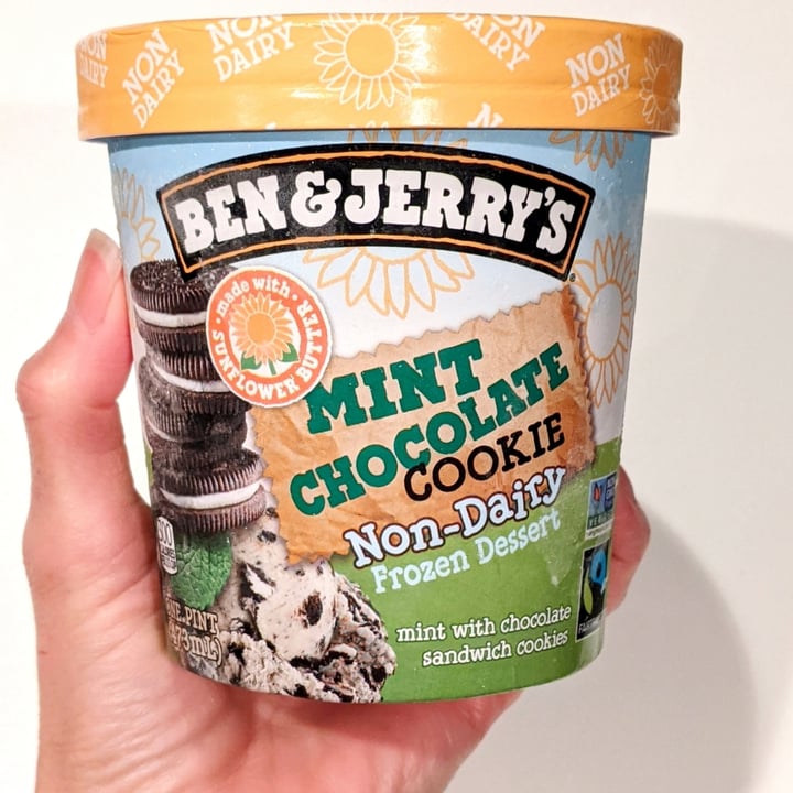 photo of Ben & Jerry's Mint Chocolate Cookie Non-Dairy Frozen Dessert shared by @veggieassassin on  15 Mar 2021 - review