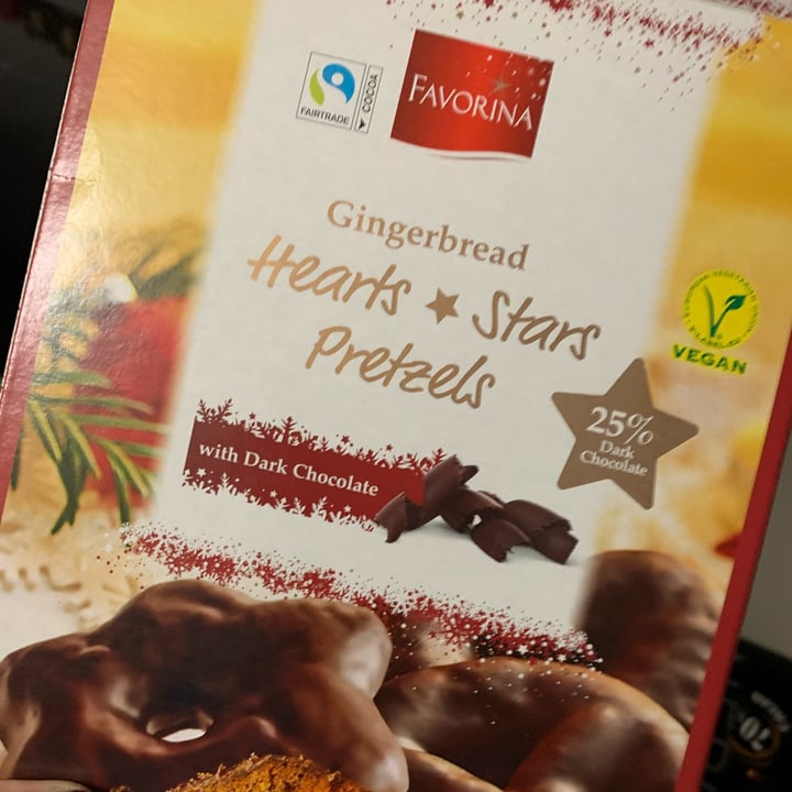 photo of Favorina Gingerbread Hearts Stars Pretzels shared by @mariafrancesca on  10 Nov 2022 - review