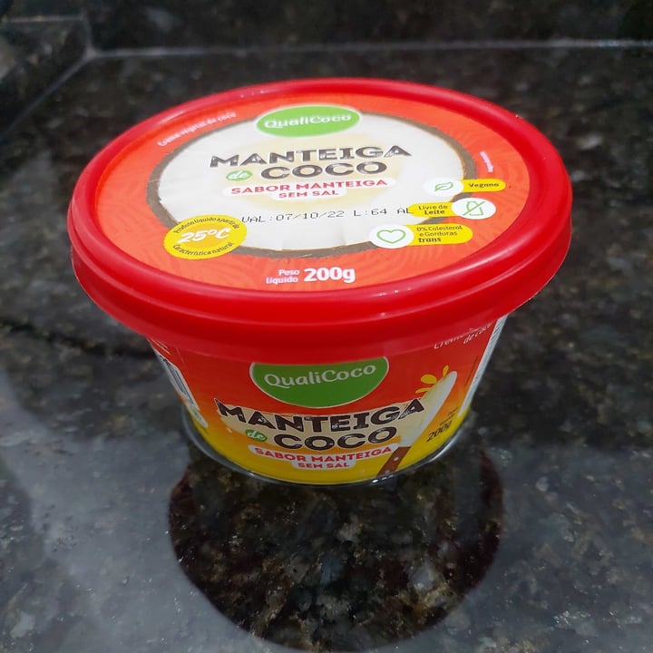 photo of Qualicoco Manteiga de coco shared by @brunarezende on  01 Apr 2022 - review