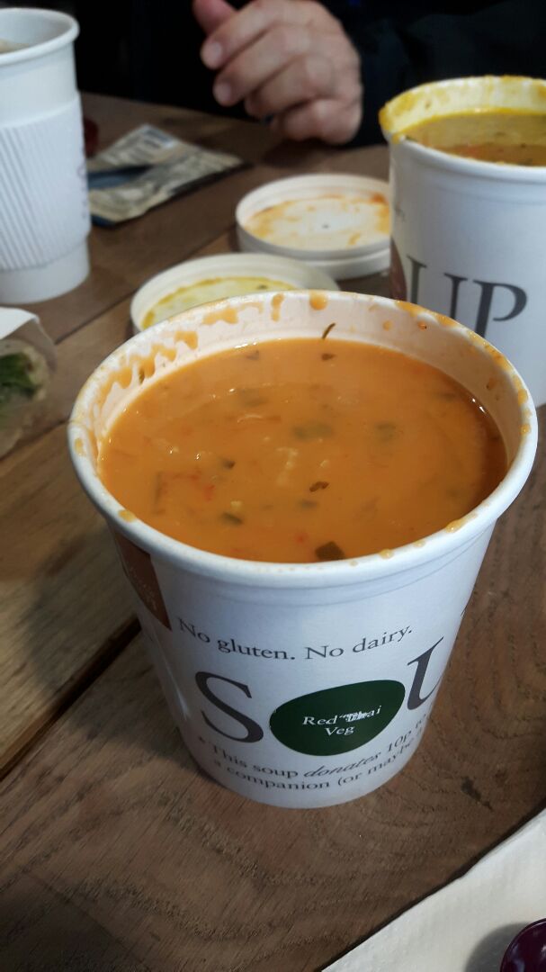 photo of Pret A Manger Red Thai Veg Soup shared by @darkchocoholic on  29 Dec 2019 - review