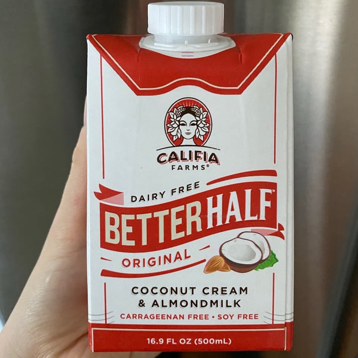 photo of Califia Farms Better Half Original shared by @alaina on  03 Jan 2021 - review