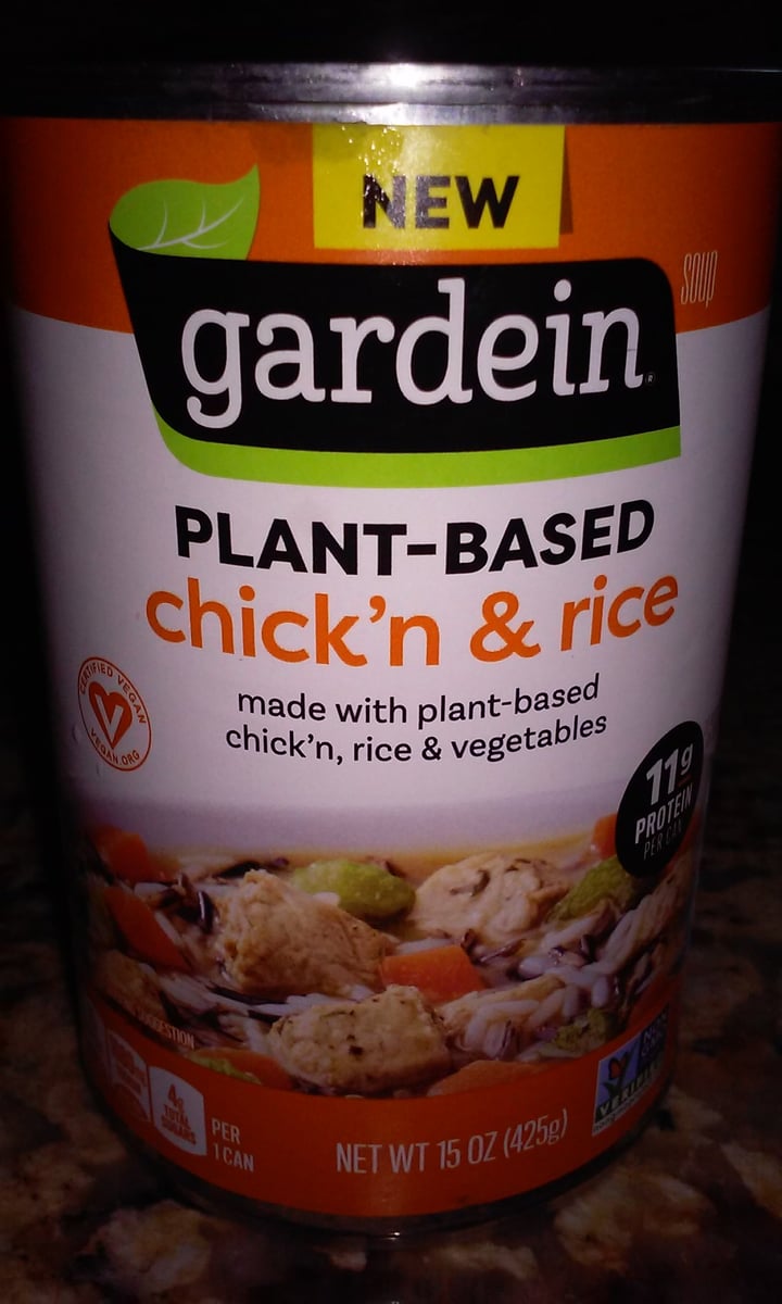 photo of Gardein Chick’n & Rice Soup shared by @speciesamused on  12 Nov 2020 - review