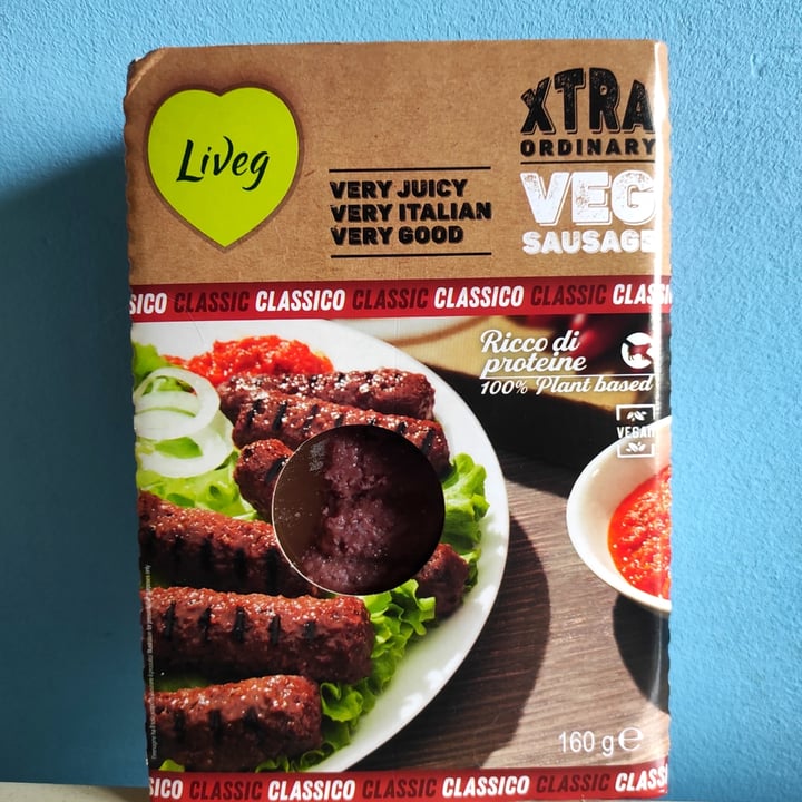 photo of Liveg Veg sausage shared by @scatolettadiceci on  23 Apr 2022 - review