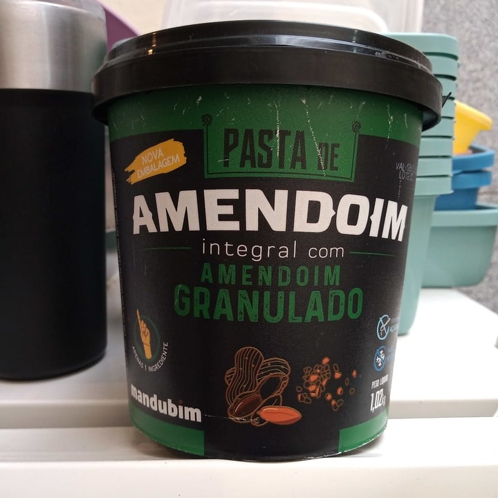 review photo of Mandubim Pasta de amendoim com amendoim granulado shared by @tatitatitati on 07 May 2022 - review