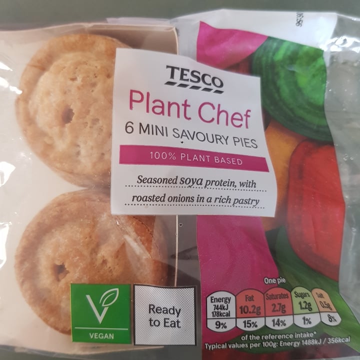 photo of Tesco Plant Chef 6 Mini savoury pies shared by @rach181 on  05 Jul 2021 - review
