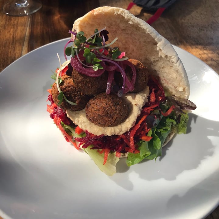 photo of The Courtyard Café Vegan Falafel Pita shared by @katiewatt on  03 May 2021 - review