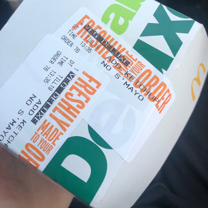 photo of McDonald's Veggie burger shared by @rhiannondiamxnd on  12 Dec 2020 - review
