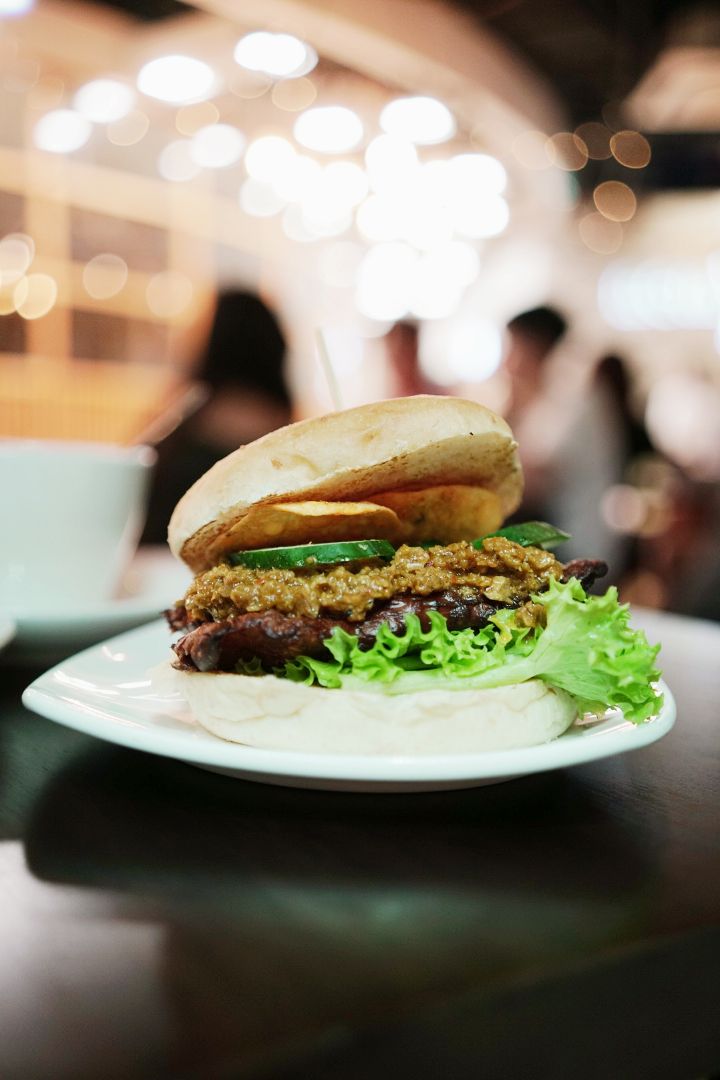 photo of nomVnom Bistro Tempeh Rendang burger shared by @simhazel on  07 Mar 2020 - review