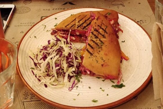 review photo of Farmers’ Café Falafel panini shared by @komal2694 on 08 Mar 2018 - review