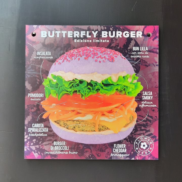photo of Flower Burger butterfly burger shared by @tania- on  30 Aug 2021 - review