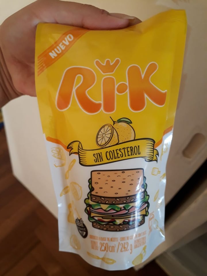 review photo of Ri-k Mayonesa Vegana Sin Colesterol shared by @ludvegan on 15 Feb 2020 - review