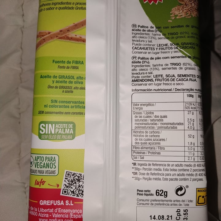 review photo of snatt’s Palitos con pipas shared by @ainaracg on 15 Apr 2021 - review