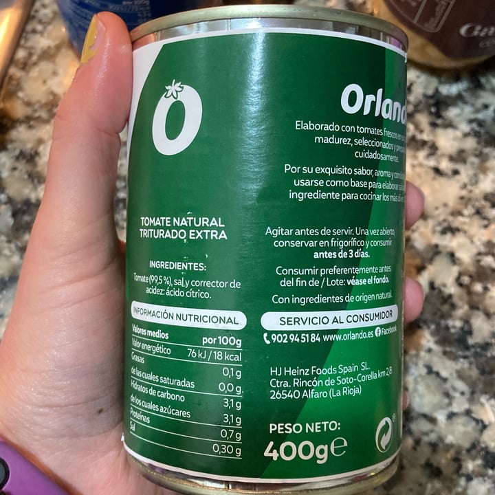 review photo of Orlando Tomate triturado shared by @marujis on 06 Dec 2022 - review