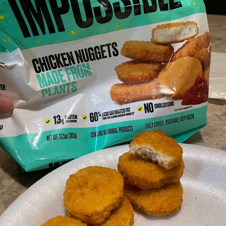 photo of Impossible Foods Chicken Nuggets shared by @1creolevegan on  27 Jun 2022 - review