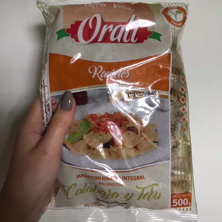 photo of Orali Ravioles De Calabaza Y Tofu shared by @veganmorfi on  15 Dec 2021 - review