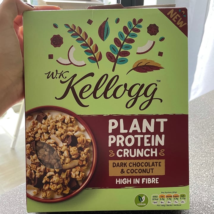 photo of Kellogg Plant Protein Crunch Dark Chocolate and Coconut shared by @madvegbabe on  15 Aug 2021 - review