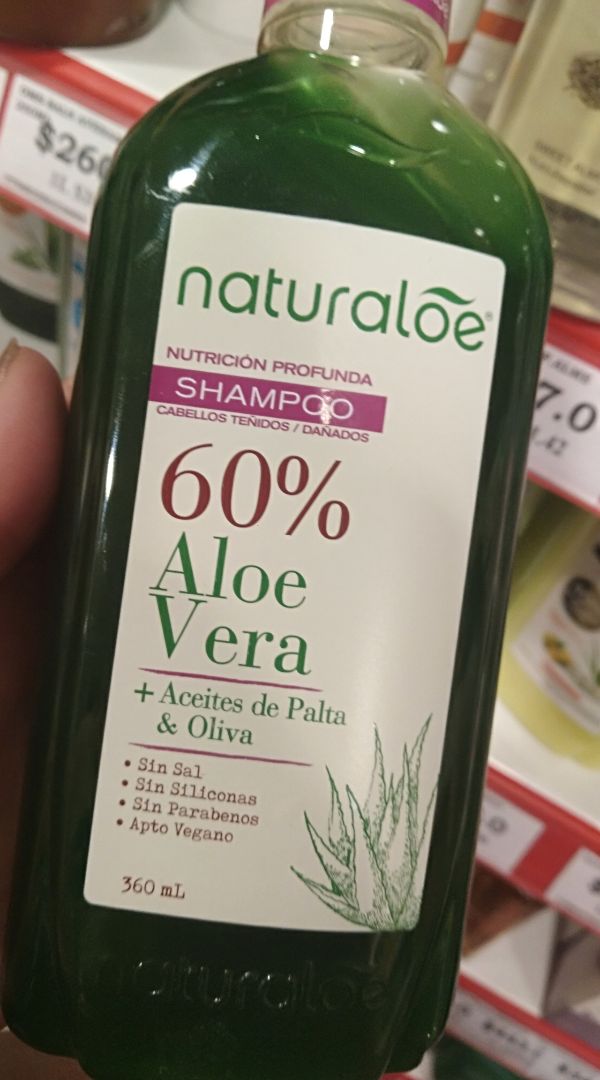 photo of Naturaloe Organics Shampoo 60% Áloe Vera shared by @sofidamelio on  03 Mar 2020 - review