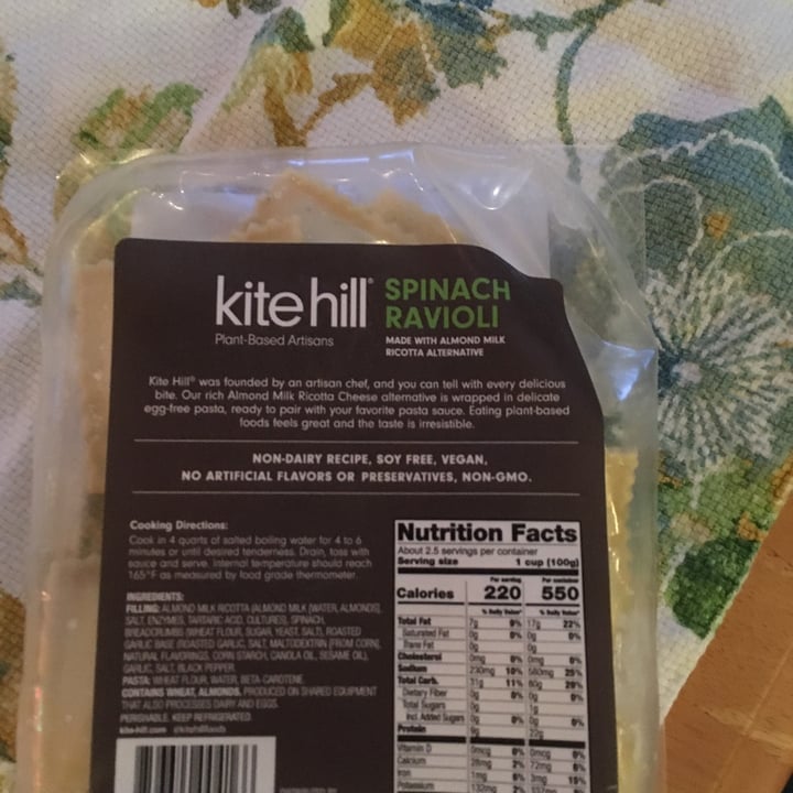 review photo of Kite Hill Spinach Ravioli with Almond Milk Ricotta Alternative shared by @jqared on 23 Jan 2021 - review