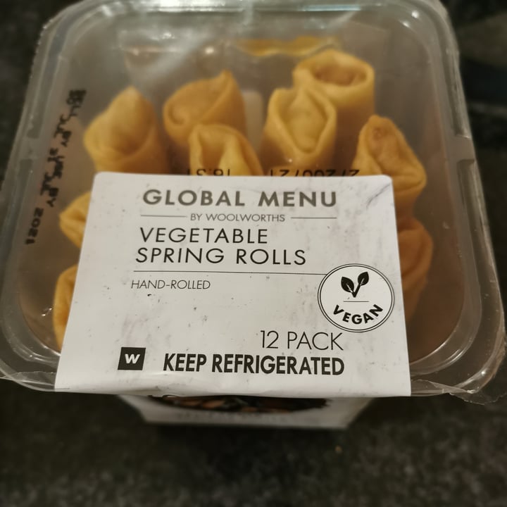 photo of Woolworths Food Global Menu Veg Springrolls shared by @michellebarendse on  09 Aug 2021 - review