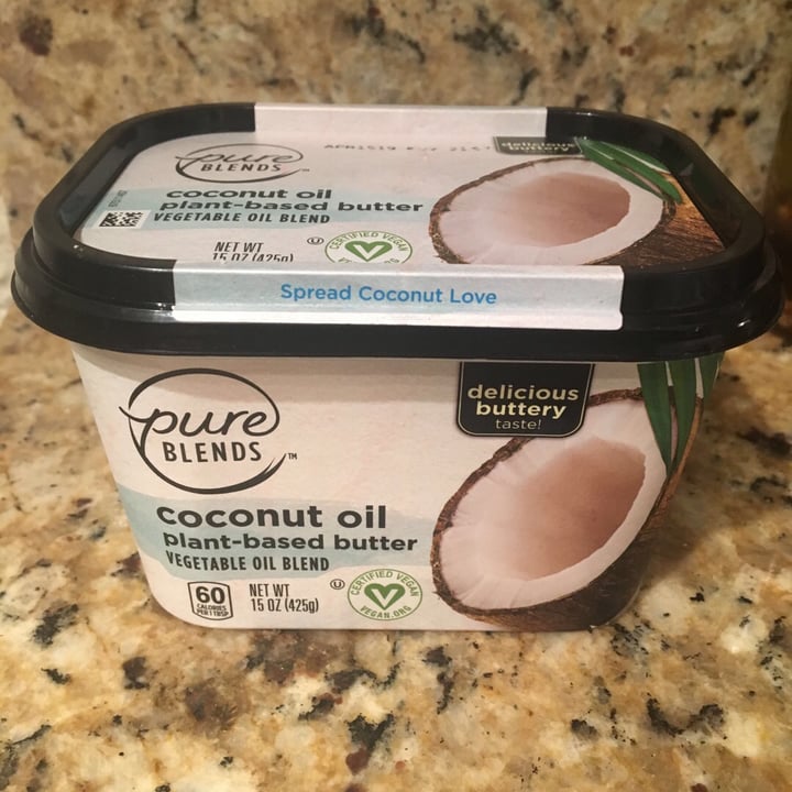 photo of Pure blends Coconut oil plant based butter shared by @blairezie on  04 Jun 2019 - review